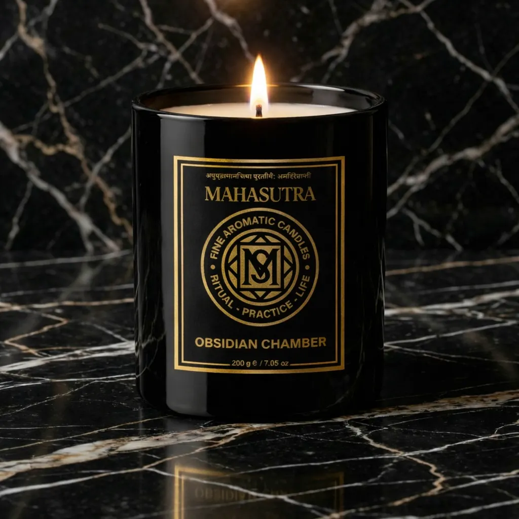Fine Aromatic Candle Obsidian Chamber by Mahasutra, view 2