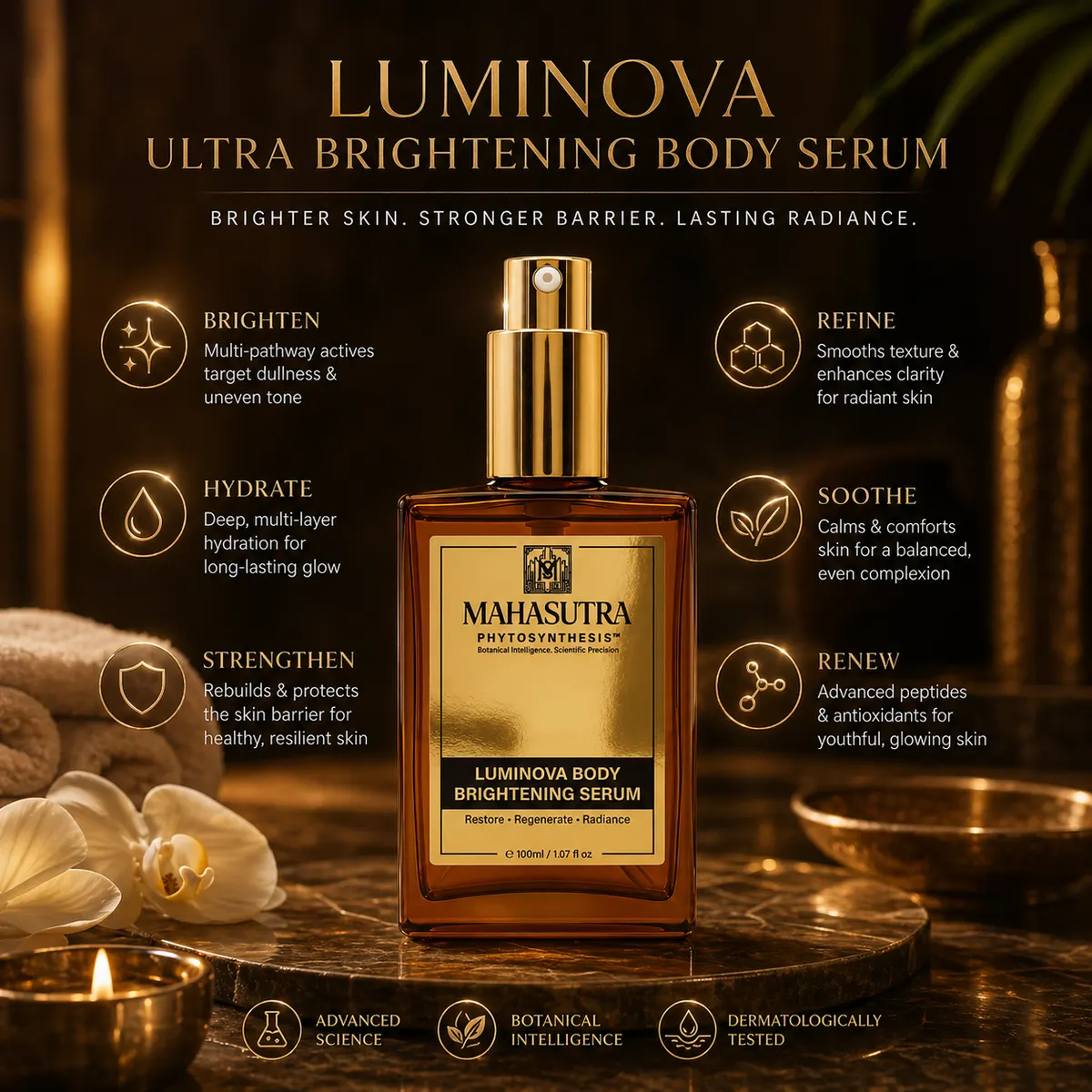 Luminova Brightening Body Serum by Mahasutra, view 2