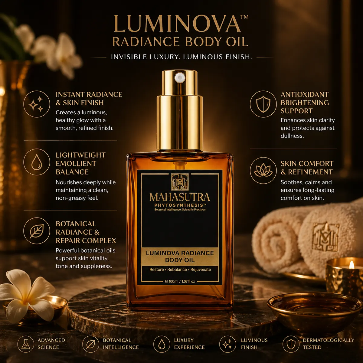 Luminova Radiance Body Oil by Mahasutra, view 2