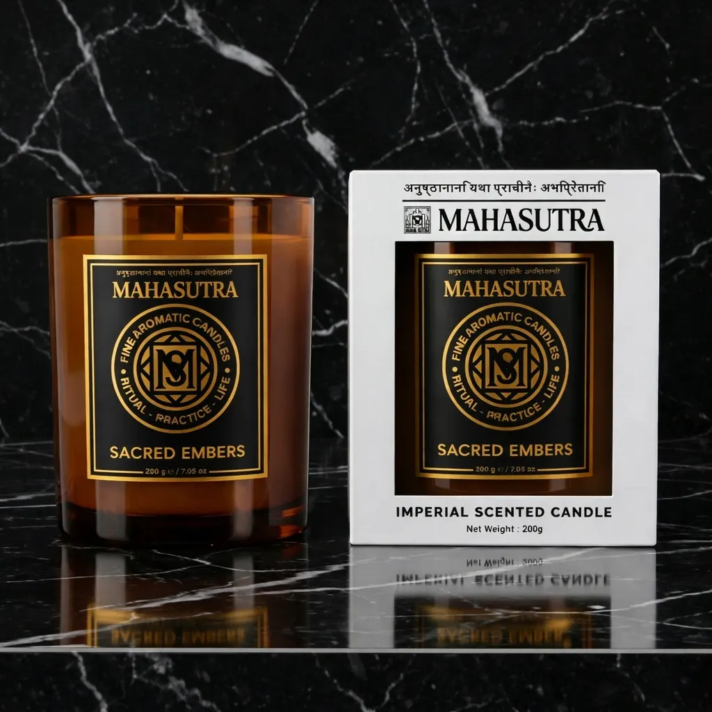 Fine Aromatic Candle Sacred Embers by Mahasutra, view 3