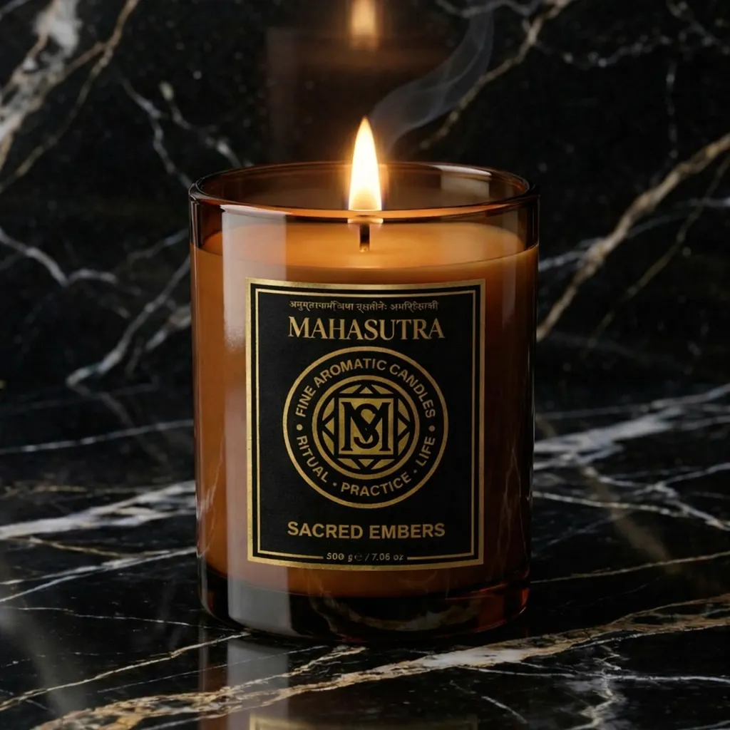 Fine Aromatic Candle Sacred Embers by Mahasutra, view 2