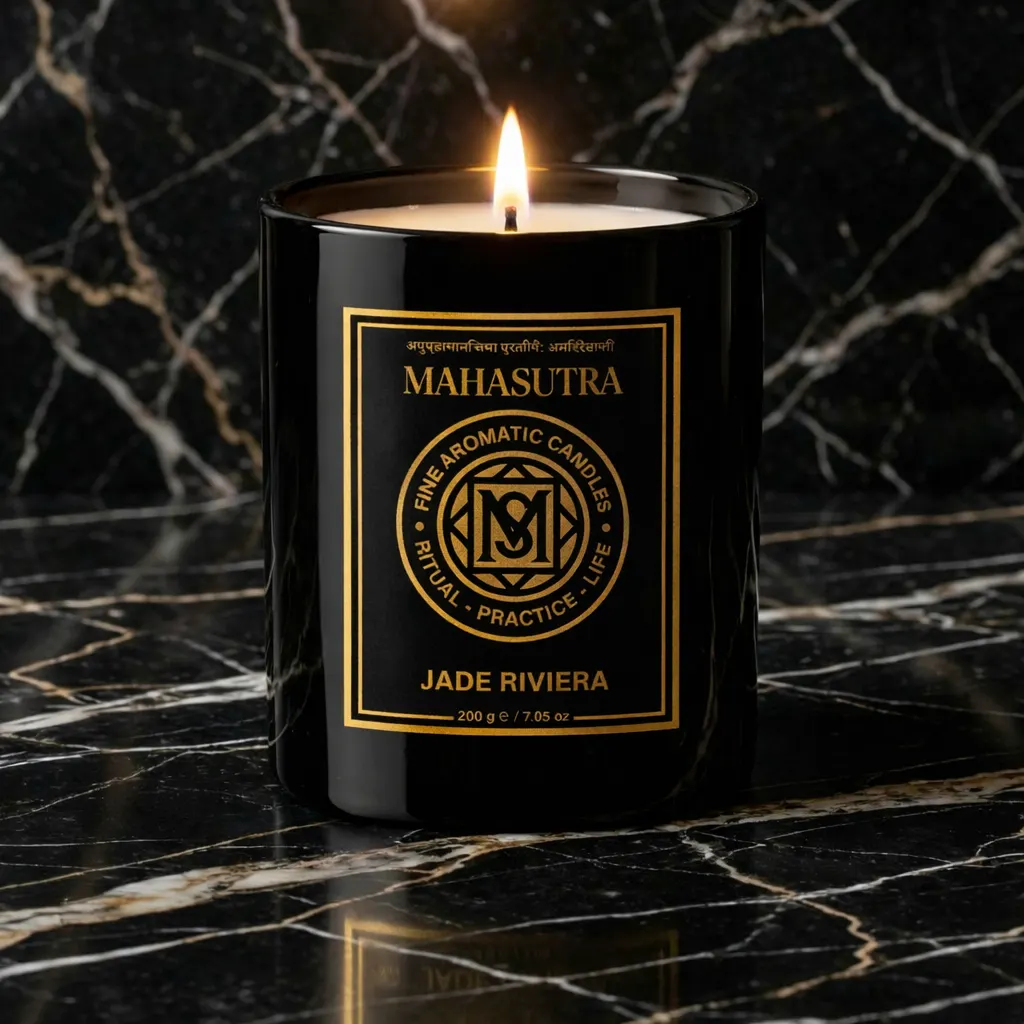 Fine Aromatic Candle Jade Riviera by Mahasutra, view 2