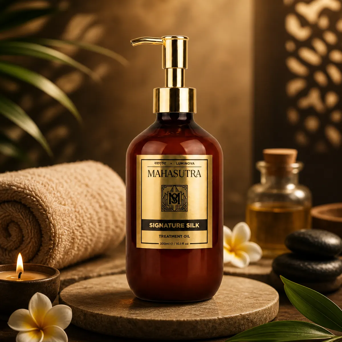 Signature Silk Treatment Oil 300ml by Mahasutra, view 2