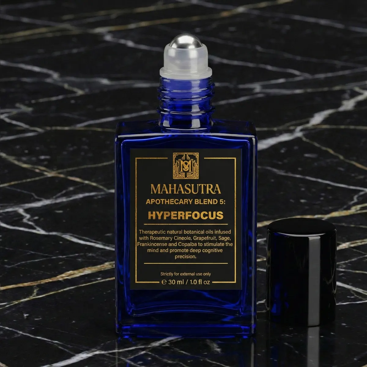 Hyperfocus Oil 30ml roll-on by Mahasutra, view 2