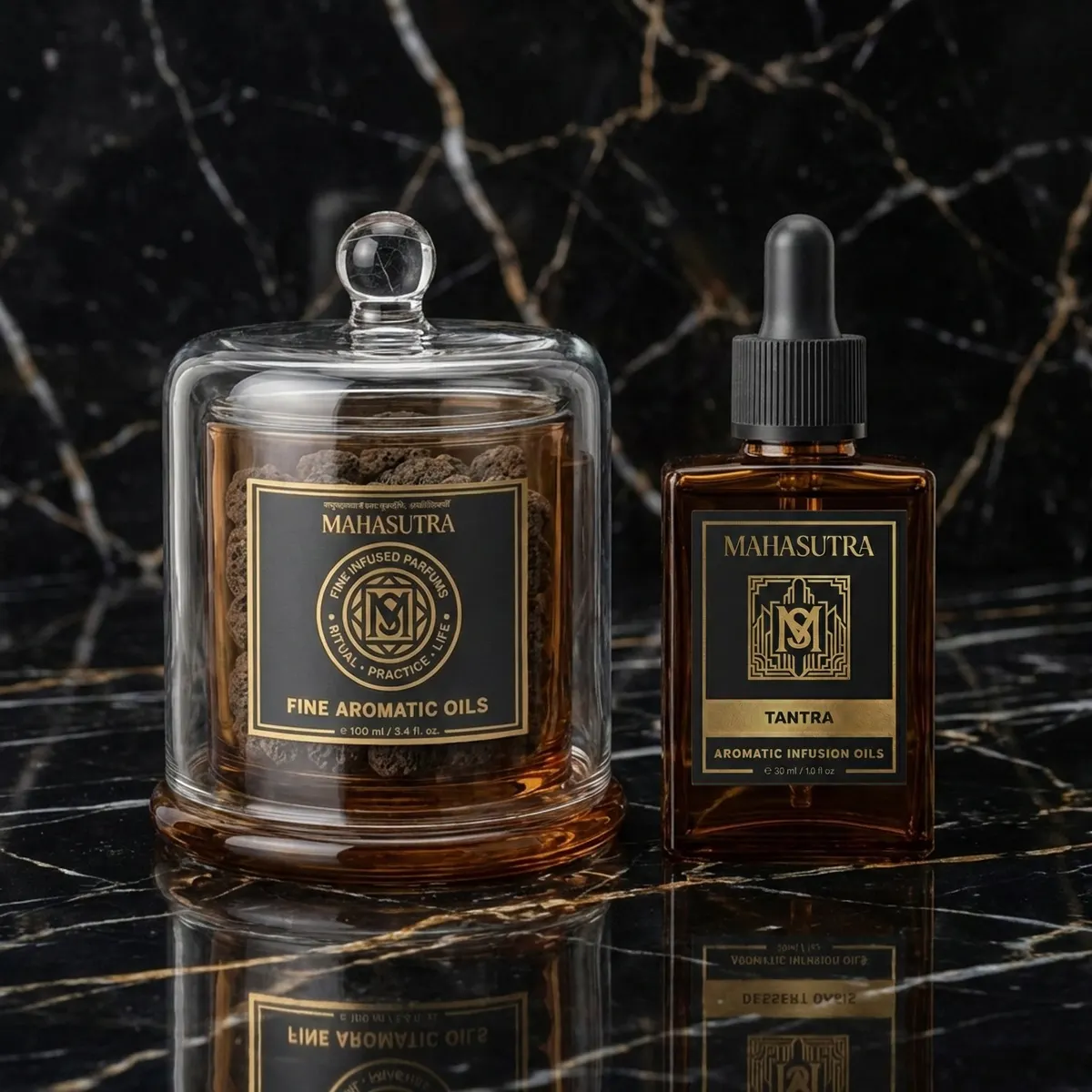 Tantra Aromatic Infusion Oil Oil 30ml + lava stone jar by Mahasutra, view 2