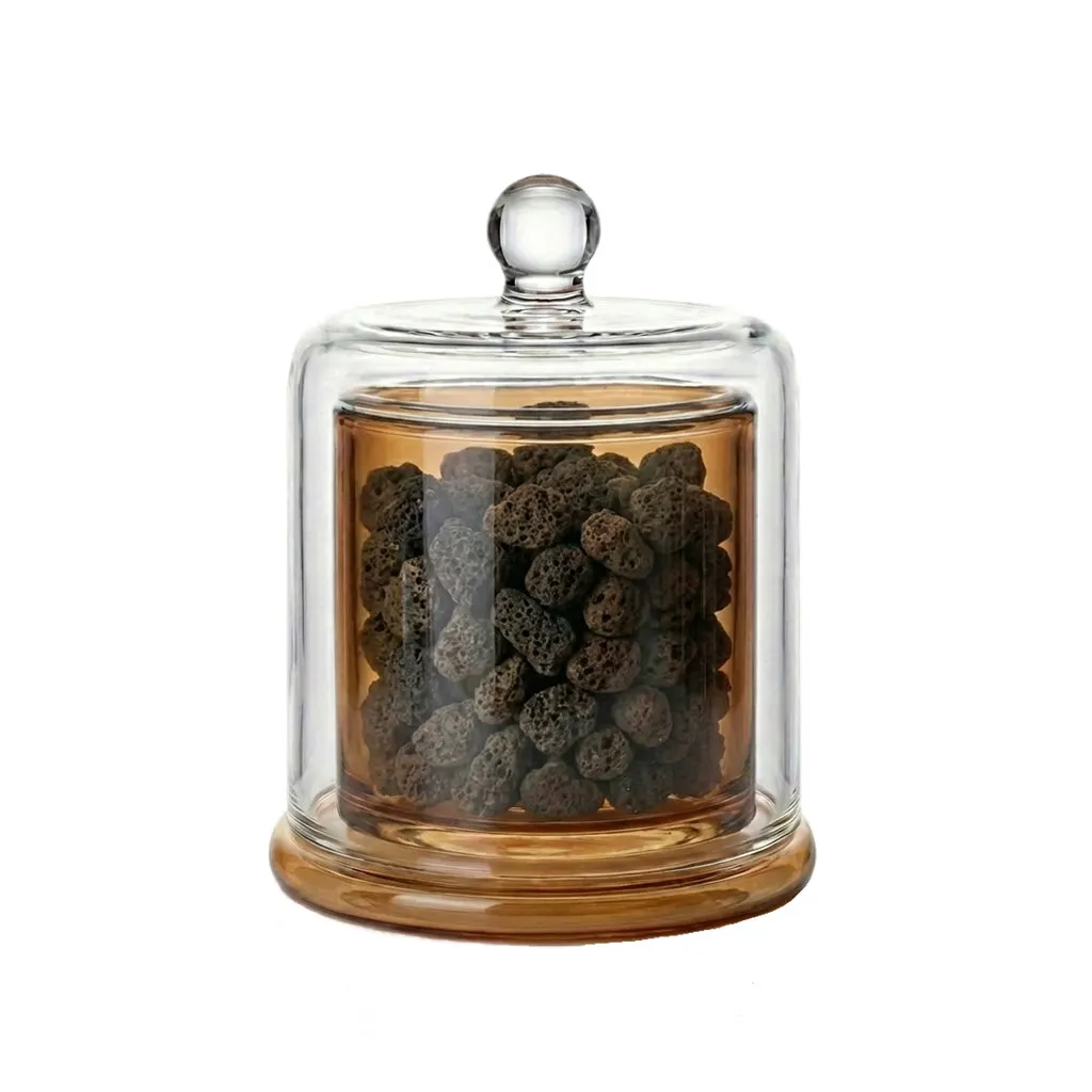 Lava Stones in Glass Jar by Mahasutra, view 2