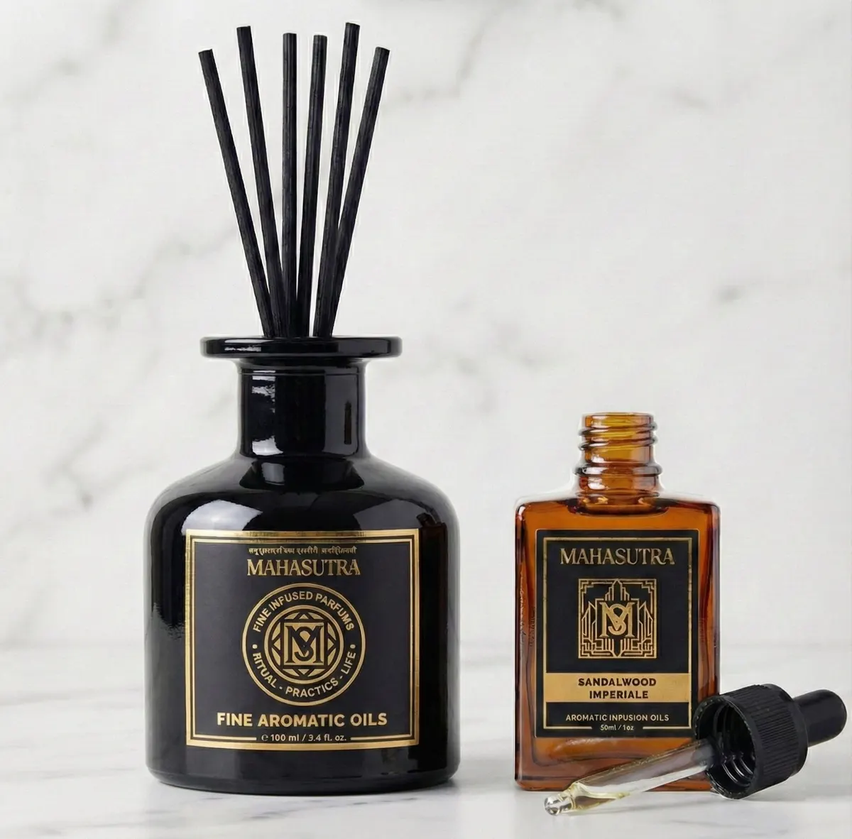 Reed Diffuser Glass Jar by Mahasutra, view 4