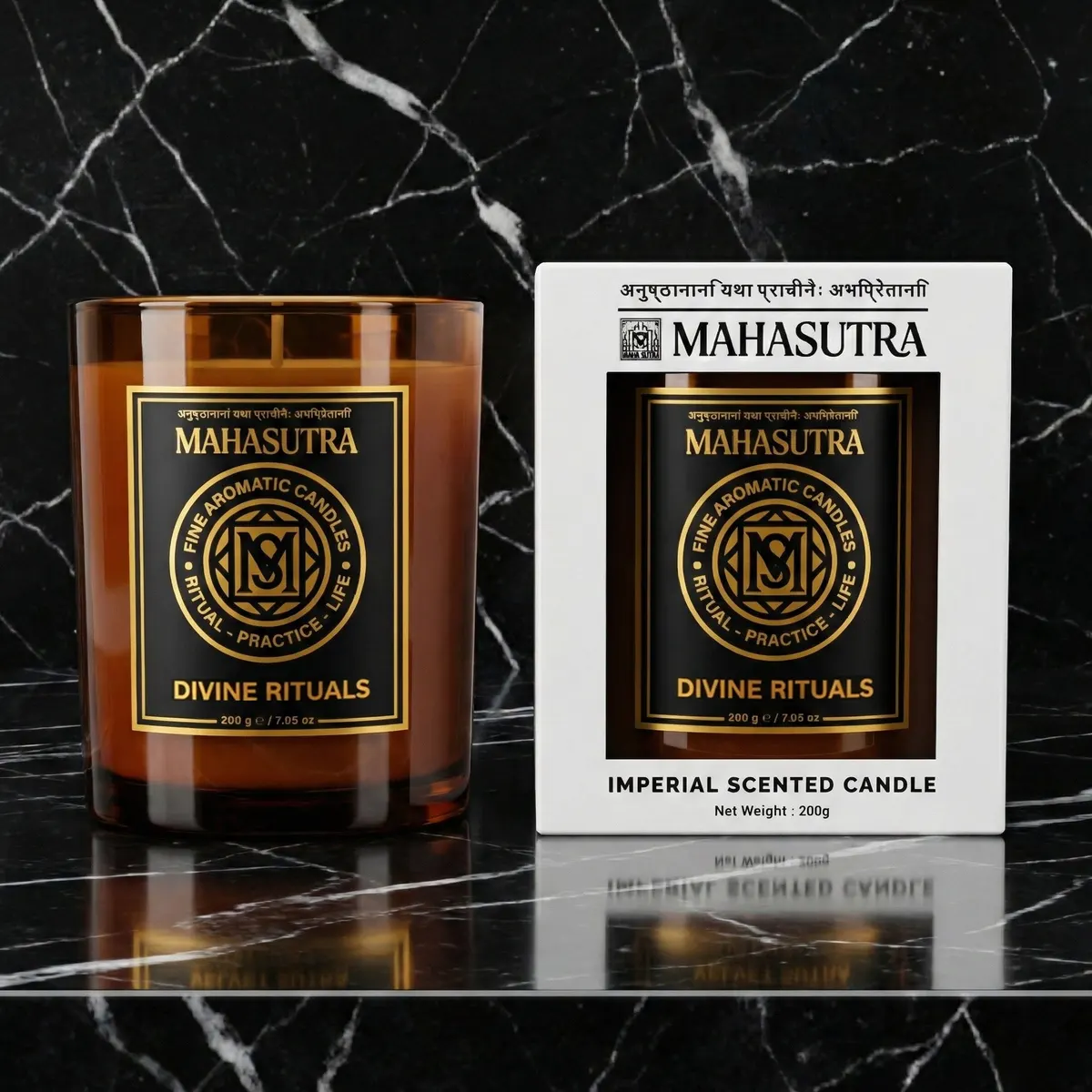 Fine Aromatic Candle Divine Rituals by Mahasutra, view 3