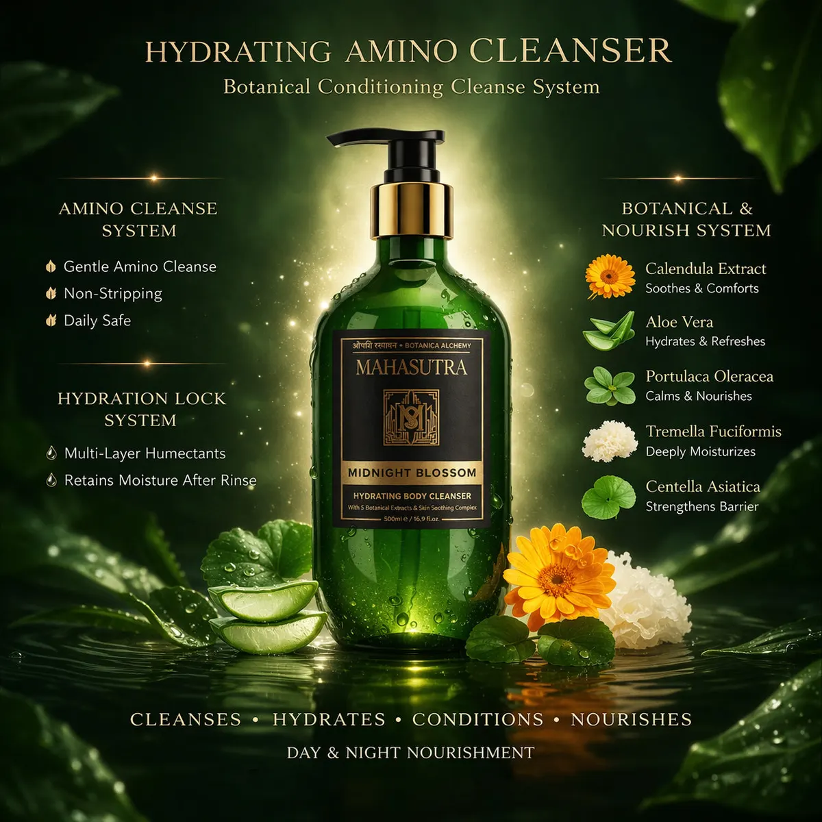 Perfumed Body Cleanser Midnight Blossom · Botanica Alchemy by Mahasutra, view 2