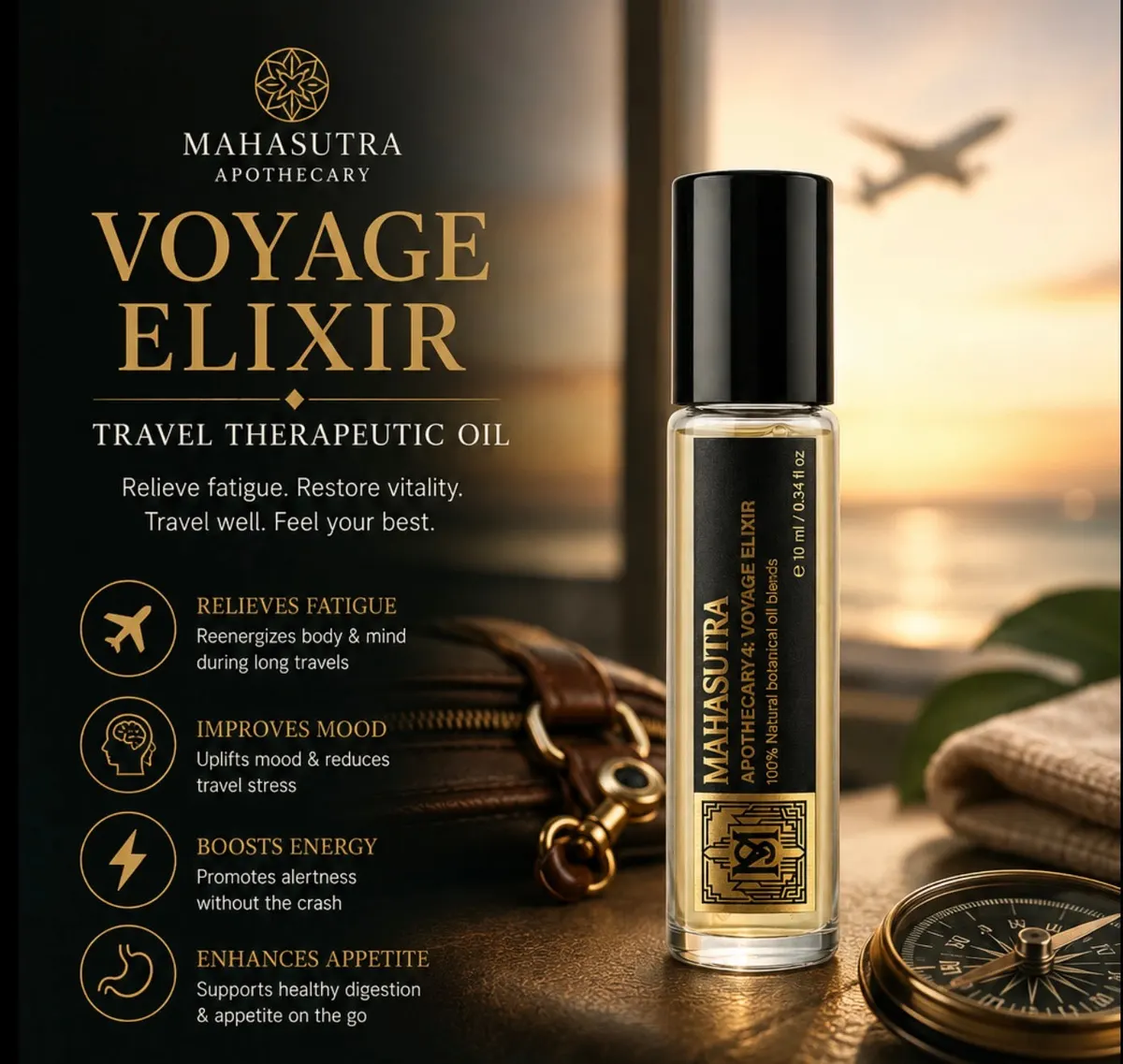 Voyage Elixir Oil 10ml roll-on by Mahasutra, view 5